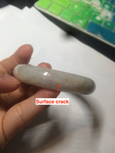 Load image into Gallery viewer, 55mm Certified type A 100% Natural green/white/purple/orange Jadeite bangle H115-6185