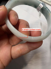 Load image into Gallery viewer, 46mm certified 100% natural type A white green orange with floating flowers oval jadeite bangle PH167(AllaboutjadeCanada.com only)
