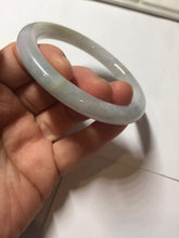 Load image into Gallery viewer, 54mm Certified Type A 100% Natural light green/white round cut Jadeite bangle PA233-9880