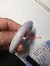 Load image into Gallery viewer, SOld! pleae don't order. Thanks. 55mm certified 100% natural type A sunny green/purple jadeite jade bangle BN86-8721
