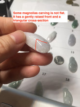 Load image into Gallery viewer, Type A 100% Natural icy watery light green/white/purple jadeite Jade magnolia buds group Pendant PH236