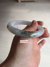 Load image into Gallery viewer, 57.2mm Certified Type A 100% Natural icy watery white purple black brown Jadeite Jade bangle BL72-7066