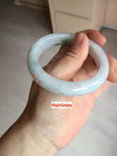 Load image into Gallery viewer, 54.5mm Certified Type A 100% Natural green white blue green brown purple Jadeite Jade bangle H158-7060