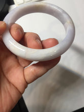 Load image into Gallery viewer, 56mm certified 100% Natural type A light purple white Jadeite Jade bangle PH192-8254