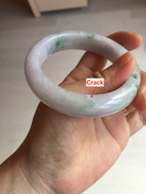 Load image into Gallery viewer, 55mm Certified 100% natural Type A light purple with sunny flying flowers jadeite jade bangle BL107-8720