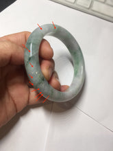 Load image into Gallery viewer, 57.5mm certified type A 100% Natural light green/purple Jadeite jade bangle PA232-5118