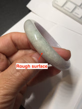 Load image into Gallery viewer, 54.5mm certified Type A 100% Natural sunny green purple white Jadeite Jade bangle BQ73-4931
