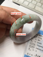 Load image into Gallery viewer, 55mm certified 100% natural Type A sunny green light purple jadeite bangle PA186-4759