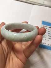 Load image into Gallery viewer, 51mm certified Type A 100% Natura light sunny green white purple Jadeite jade bangle PH160-4669