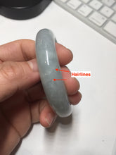 Load image into Gallery viewer, 51.4mm Certified Type A 100% Natural icy watery light green jadeite Jade bangle BK123-3400