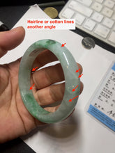 Load image into Gallery viewer, 54.3mm certified 100% natural Type A sunny green jadeite jade bangle PB164-4654