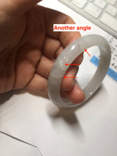 Load image into Gallery viewer, 52.5mm 100% natural certified icy watery light green/white/light purple jadeite jade bangle AU39-8148