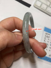 Load image into Gallery viewer, 53.5mm Certified Type A 100% Natural light green purple round cut Jadeite bangle PD203-3923
