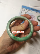 Load image into Gallery viewer, 56.2mm certified Type A 100% Natural sunny green/white/red Jadeite Jade bangle BS35-4433
