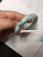 Load image into Gallery viewer, 52.6mm certified 100% Natural type A sunny green yellow purple (Fu Lu Shou)Jadeite Jade bangle PH245-0504