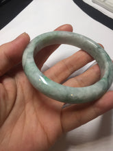Load image into Gallery viewer, 58mm certified 100% natural type A sunny green/purple/white/gray jadeite jade bangle PJ69-2986
