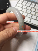 Load image into Gallery viewer, 57.8mm certified 100% certified natural light green white fresh air jadeite jade bangle PC251-0569