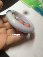 Load image into Gallery viewer, 53.3mm Certified 100% natural Type A olive green/white/purple jadeite jade bangle AZ24-5202