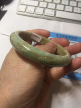 Load image into Gallery viewer, 57.7mm certified Type A 100% Natural light green/yellow/red/white Jadeite Jade bangle AZ195-2742