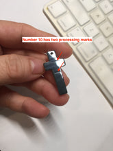 Load image into Gallery viewer, 100% Natural type A dark green/blue/black/gray Guatemala jadeite Jade Hand-held cross or cross pendant group PD93