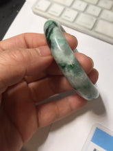 Load image into Gallery viewer, 53.5mm certified type A 100% Natural sunny green light green Jadeite Jade bangle PA261-2991