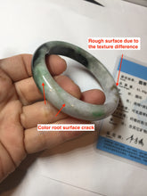 Load image into Gallery viewer, 53.2mm certificated Type A 100% Natural sunny green/brown/purple/black(FU LU SHOU, 福禄寿) Jadeite Jade bangle BG237-3302