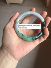 Load image into Gallery viewer, 58mm Certified 100% natural Type A green/purple jadeite jade bangle PB96-8986