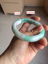 Load image into Gallery viewer, 55.8mm certified 100% natural Type A sunny green/white/red jadeite jade bangle BF80-4482