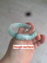 Load image into Gallery viewer, 55.7mm Certified type A 100% Natural icy watery sunny green Jadeite bangle AY25-1702