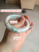 Load image into Gallery viewer, 53.5mm Certified Type A 100% Natural sunny green Jadeite Jade bangle AZ130-4125