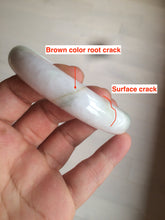 Load image into Gallery viewer, 61.8 mm certified type A 100% Natural sunny green/purple/white Jadeite Jade bangle AX103-5428