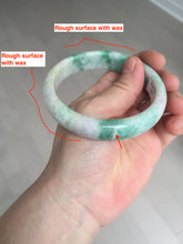 Load image into Gallery viewer, 59.2mm Certified Type A 100% Natural green purple Jadeite Jade bangle S86-7051