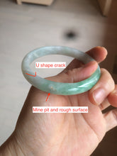 Load image into Gallery viewer, 56.9mm certified 100% natural Type A sunny green jadeite jade bangle L150-5348