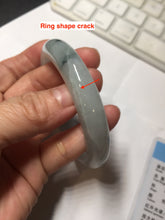 Load image into Gallery viewer, 56mm certified 100% natural Type A icy light green jadeite jade bangle PE8-0310
