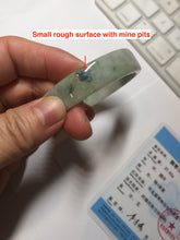 Load image into Gallery viewer, 51.7mm Certified type A 100% Natural sunny green dark green yellow purple with green flying flowers square Jadeite Jade bangle PA71-6940