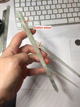 Load image into Gallery viewer, 18-20cm 100% Natural Icy light green white Xiu Jade (Serpentine) Hairpin AW72