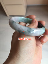 Load image into Gallery viewer, 59mm Certified Type A 100% Natural sunny green dark green purple Jadeite Jade bangle BP99-4054
