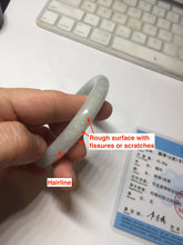 Load image into Gallery viewer, 54.2mm Certified Type A 100% Natural light green/purple/white round cut Jadeite bangle PD103-4905