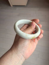 Load image into Gallery viewer, 56.5mm Certified Type A 100% Natural white/ green Jadeite Jade bangle PA4-3501 ($29.99 group)