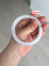 Load image into Gallery viewer, Sold.please do't order. thanks. 56mm Certified type A 100% Natural light purple white green yellow(LU FU SHOU)Jadeite bangle BN60-3559