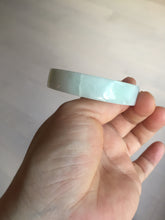 Load image into Gallery viewer, 51mm Certified Type A 100% Natural light purple/white square Jadeite Jade bangle BN98-2703
