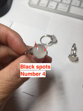 Load image into Gallery viewer, 100% Natural icy white clear ShuiMo Jade(水沫玉,foam of the water, quartzite) ring XY106