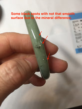 Load image into Gallery viewer, 54.5mm Certified Type A 100% Natural Oily Dark Green Gray Black(油青) round cut Jadeite Jade Bangle PE103-7157