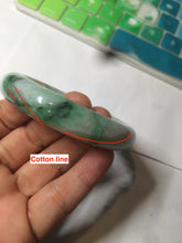 Load image into Gallery viewer, 56.4mm certificated Type A 100% Natural sunny green/white/purple Jadeite Jade bangle AY48-4133