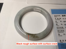 Load image into Gallery viewer, 54.5mm Certified Type A 100% Natural green white blue green brown purple Jadeite Jade bangle H158-7060