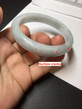 Load image into Gallery viewer, 57.8mm certified 100% certified natural light green jadeite jade bangle AX139-0797