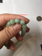 Load image into Gallery viewer, 7.5-9mm size 50-58mm 100% natural type A green jadeite jade beads bracelet group BS168