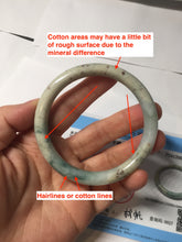 Load image into Gallery viewer, 56.8mm Certified Type A 100% Natural light green/yellow/red strawberry jelly Jadeite Jade bangle AA87-3950