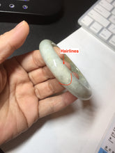 Load image into Gallery viewer, 56.1mm 100% natural certified light green yellow purple jadeite jade bangle BM92-9766