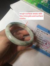 Load image into Gallery viewer, 59.3mm Certified 100% natural Type A sunny green/brown jadeite jade bangle BH38-4359